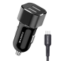 Chargeur voiture duo Xssive XSS-C29NM – 2,4A, câble Micro USB, Noir Chargeur voiture duo Xssive XSS-C29NM – 2,4A, câble Micro USB, Noir