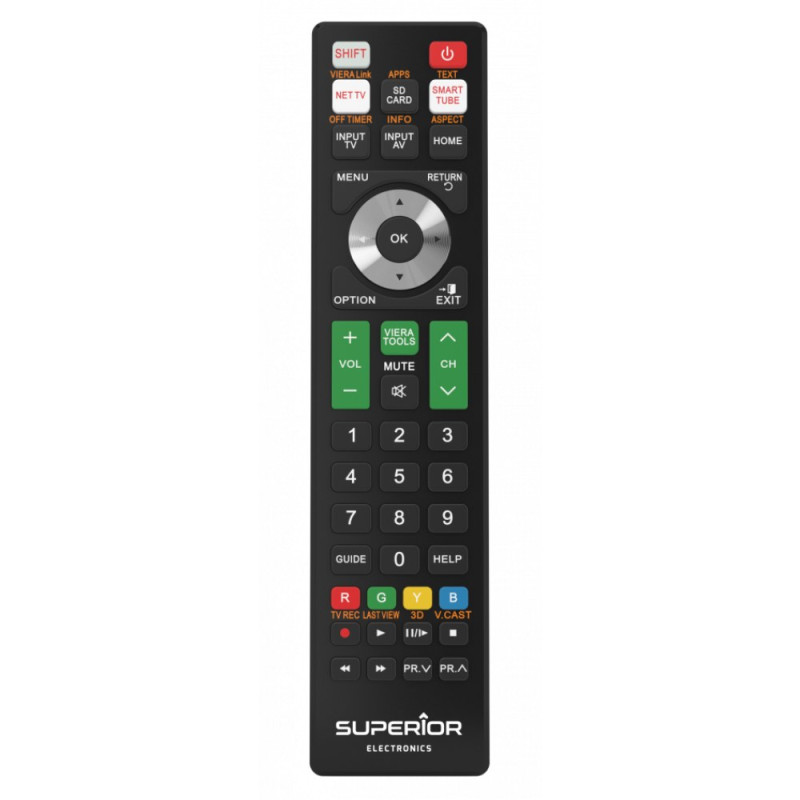 Télécommande universelle Superior Electronics SUPTRB011 – Panasonic TV après 2000 Noir
