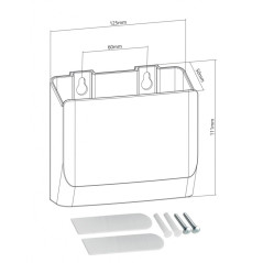 Support télécommande SUPSTV024 lot de 2 | Smarty