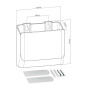 Support mural pour télécommande Superior Electronics SUPSTV024 – lot de 2, charge max. 2 kg