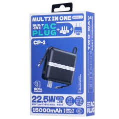 Power bank 15000mAh 3 en 1 REMAX CP-1 22.5W (UE/UK) - Noir — REMAX · Smarty Paris 18e · Smarty Paris