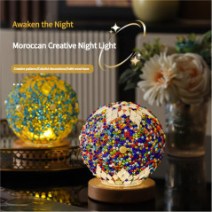 Lampe nuit mosaïque bleue USB 5V | Smarty
