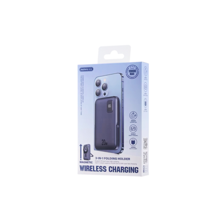 Power bank Magnétique 3 en 1 10000mAh REMAX RPP-695 15W Affichage numé