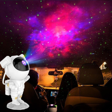 Projecteur galaxie astronaute ECO – Or noir, télécommande