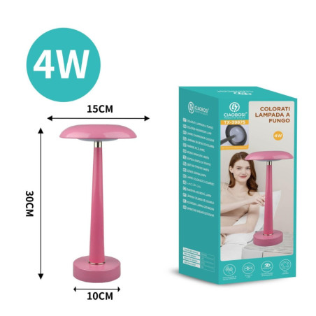 Lampe champignon LED CIAOBOSI TX-39875 – Blanc 15 x 30 x 10 cm