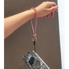 Pink Phone Lanyard Clear Card | Smarty Paris