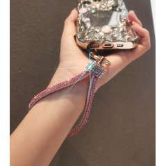 Pink Phone Lanyard Clear Card | Smarty Paris