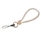Phone lanyard ECO – rhinestones, clear card, white