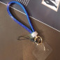 Collier de téléphone ECO – strass, carte transparente, bleu marine Collier de téléphone ECO – strass, carte transparente, bleu marine