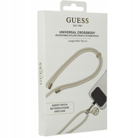 Cordon universel GUESS GUOUCNMG4EE – Beige 150 cm
