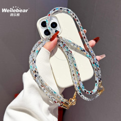 ECO multicolor crystal phone strap | Smarty Paris
