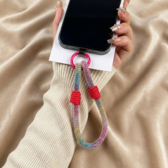 ECO short rainbow phone strap | Smarty Paris