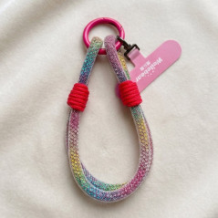 ECO short rainbow phone strap | Smarty Paris