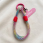 Short Phone Strap ECO – Rainbow, Red Knots Short Phone Strap ECO – Rainbow, Red Knots