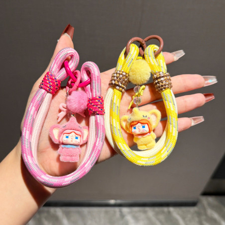 Phone Wrist Strap ECO – Soft Pink Doll Keyring