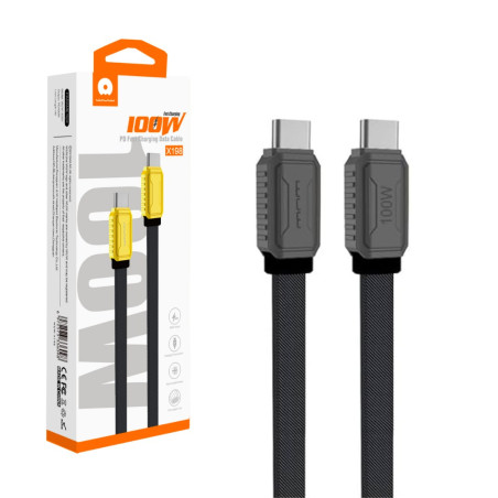 Cable WUW X198 – USB-C to USB-C 100W Black