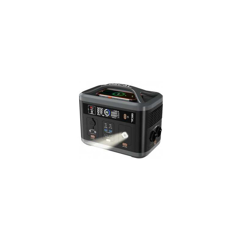 Station d'Alimentation Portable Oscal PowerMax700 - 700W - Noir