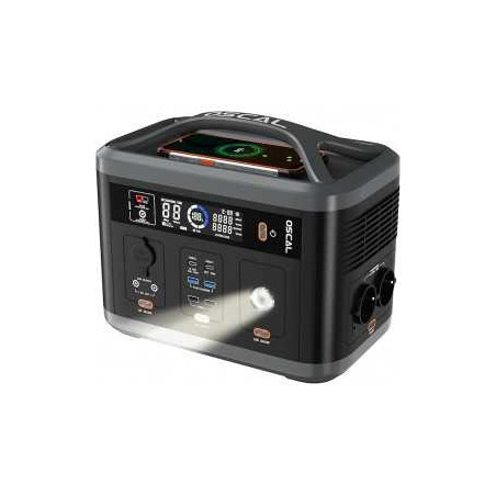 Station d'Alimentation Portable Oscal PowerMax700 - 700W - Noir Réf. A1