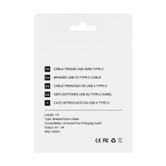 Câble Mayline USB vers USB-C 3A 1 m | Smarty