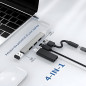 USB-C Hub ECO 4-in-1 – 4 USB 3.0 Ports, Gray USB-C Hub ECO 4-in-1 – 4 USB 3.0 Ports, Gray