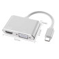 USB-C Hub ECO – 2-in-1, 4K/2K HDMI + VGA, silver USB-C Hub ECO – 2-in-1, 4K/2K HDMI + VGA, silver