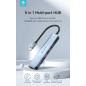 Hub USB-C Devia 5-en-1 – 3 x USB 3.0 lecteur de carte PD 3.0
