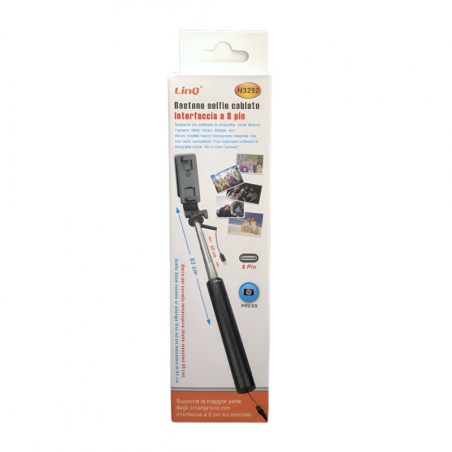 Support Selfie Smartphone avec Connecteur 8 B | Smarty Paris