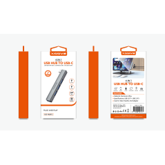 4-in-1 Hub XSSIVE XSS-HUB11C – USB/USB-C