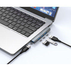 Hub USB USB-A 4-en-1 XSSIVE XSS-HUB12A