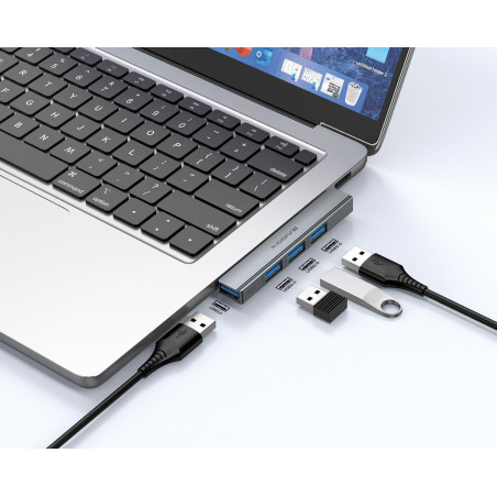 Hub 4-en-1 XSSIVE XSS-HUB12A – USB/USB-A
