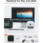 Dock and Stand ORICO MiniDock – 10 Ports for Mac Mini M4/M4 Pro