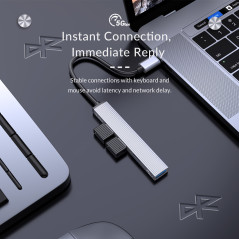 Adaptateur hub Orico AH-13 USB-C vers USB 3.0 | Smarty