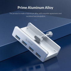 Adaptateur hub clip Orico MH4PU 4 ports USB 3.0 | Smarty
