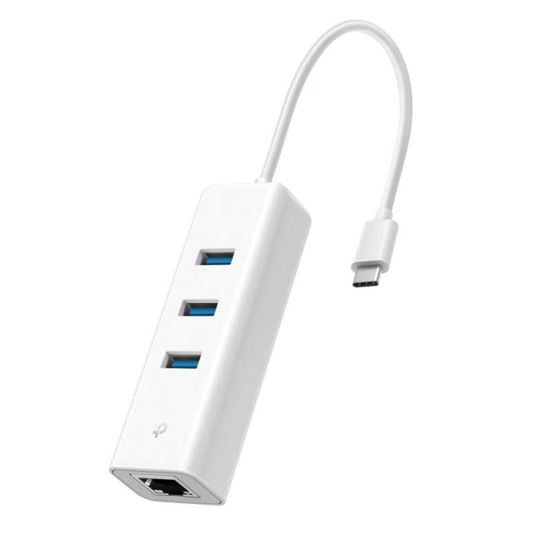 Adaptateur USB-C TP-Link UE330C – 3 ports USB 3.0 + Ethernet Gigabit Adaptateur USB-C TP-Link UE330C – 3 ports USB 3.0 + Ethernet Gigabit