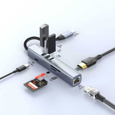 XSSIVE XSS-HUB17 8-in-1 USB-C hub 4K