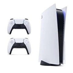 Sony PS5 Slim 1 To 2 manettes blanche | Smarty