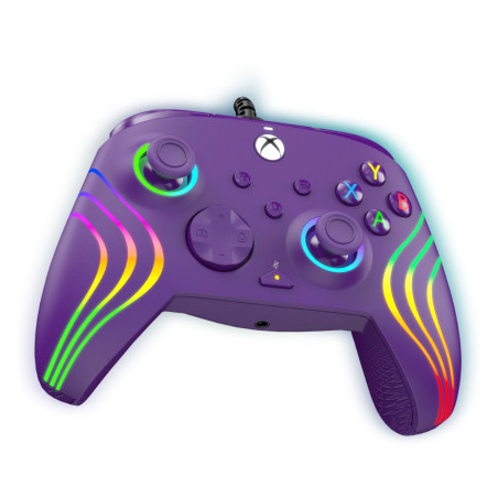 Wired Controller PDP Gaming Afterglow Wave – Xbox Series X/S & PC Purple 049-024-PR