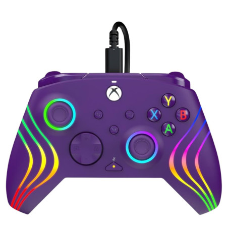 Wired Controller PDP Gaming Afterglow Wave – Xbox Series X/S & PC Purple 049-024-PR