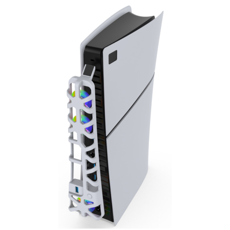 Ventilateur console Dobe TP5-3538S – PS5 Slim Blanc RGB