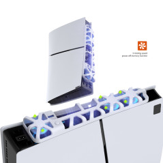 Ventilateur RGB PS5 Slim Dobe TP5-3538S Blanc
