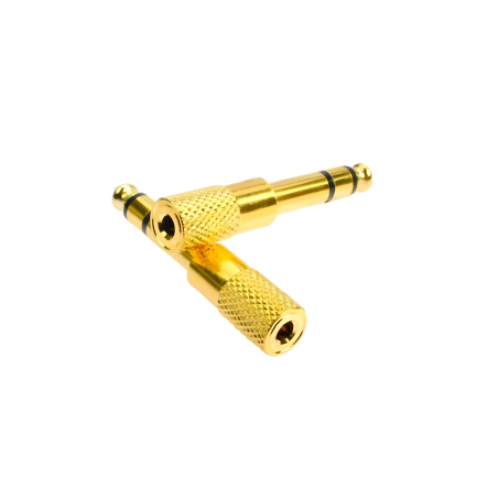 Adaptateur Audio 6.5mm mâle à 3,5 mm femelle pour Casque / Jack / Microphone - Doré | Smarty Paris