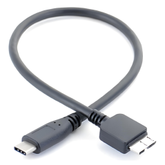 USB-C to Micro-B Cable 35 cm Black | Smarty