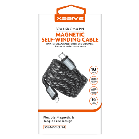 Câble Magnétique Tressé USB-C / Lightning XSS | Smarty Paris