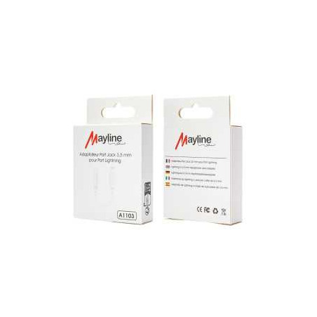 Adaptateur Lightning / Jack 3,5 mm (Mayline) - Audio Ref A1103 | Smart