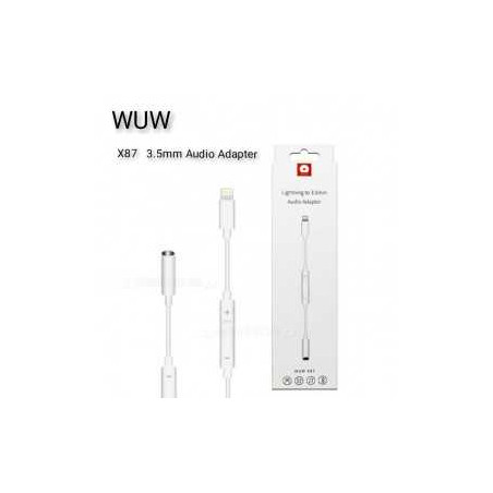 Adaptateur Lightning vers Jack 3,5 mm Audio avec Bluetooth (WUW-X87) | Smarty Paris