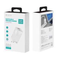 Adaptateur Secteur USB + USB-C DEVIA GaN 65W PD+QC4.0 - Audio Réf. A035