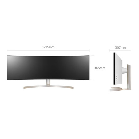 LG Écran incurvé 49WL95C – 49 pouces Dual QHD Blanc · Reconditionné