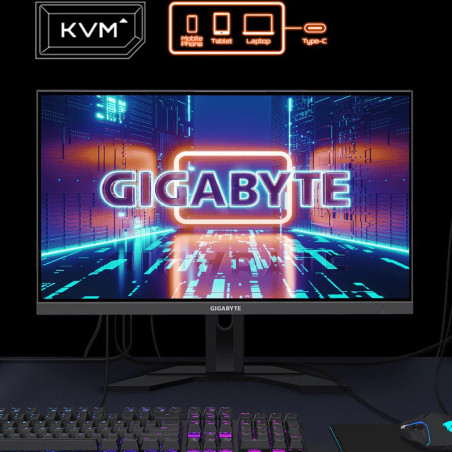 Écran de jeu Gigabyte M32U M32U-EU – 32 pouces UHD 144 Hz Noir · Reconditionné