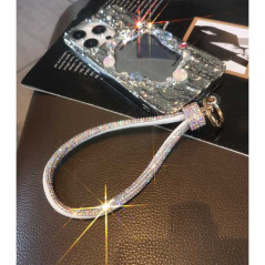 Collier de Coque de Téléphone en Strass Crochet De Renfort E