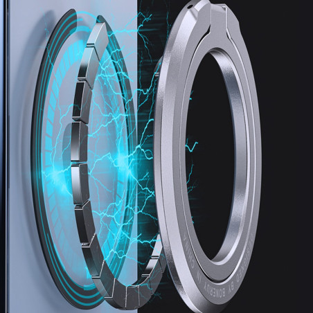 Support bague Techmade pour téléphone – Argent
